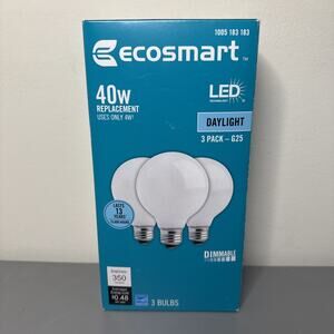 ecosmart 2 pk dimmable White 40 watt bulbs 350 lumens (2 Bulbs)
